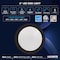 Luxrite 6 Inch LED Disk Light 5CCT 2700K-5000K 12.5W 1000LM Dimmable Damp Rated Energy Star Black LR23871-1PK - alternate 3